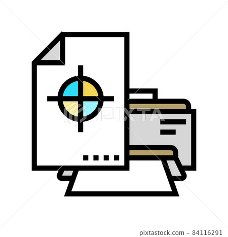 printing paper sheet color icon vector illustration printing paper sheet color icon vector illustration 84116291