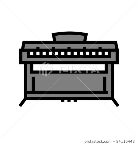 piano musician instrument color icon vector illustration 84116448