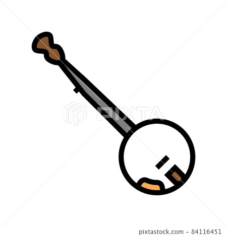 banjo stringed musician instrument color icon vector illustration banjo stringed musician instrument color icon vector illustration 84116451