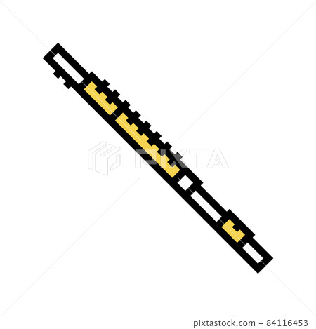 flute music playing instrument color icon vector illustration 84116453