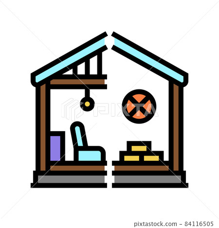 selective interior demolition color icon vector illustration selective interior demolition color icon vector illustration 84116505