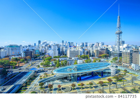 Nagoya City Oasis 21 and Nagoya TV Tower Sakae Cityscape 84117735