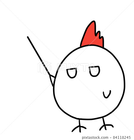 Chicken to explain with a stick Chicken to explain with a stick 84118245