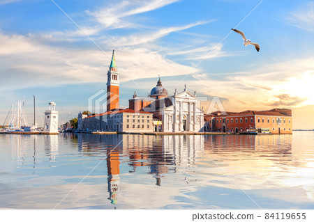 St. George Monastery in the lagoon of Venice, Italy 84119655