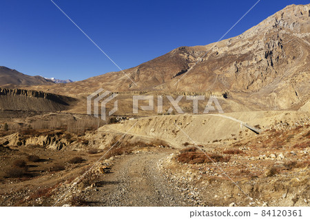 mountain road in the Himalayas mountain road in the Himalayas 84120361