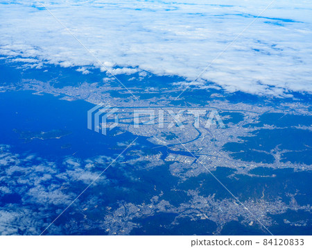 Hiroshima city aerial photograph Hiroshima city aerial photograph 84120833