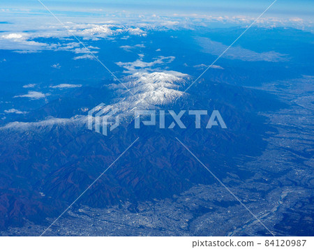 中央阿爾卑斯山鳥瞰圖 84120987