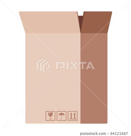 opened empty paper box 84121887