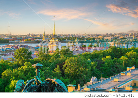 St. Petersburg city skyline from top view cityscape of Russia 84123415