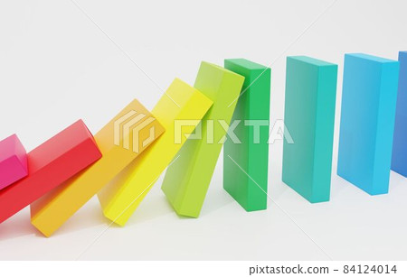 3D Material_Domino_Rainbow 84124014