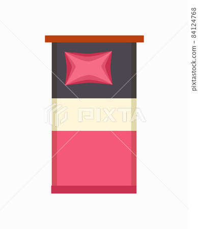 Luxury Single Bed Icon Vector Illustration Luxury Single Bed Icon Vector Illustration 84124768