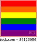 Background with the pride flag made with the colors of the rainbow 84126056