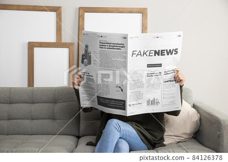 concept fake news. High quality beautiful photo concept 84126378