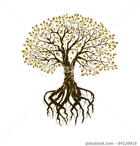 Golden Tree Stock Illustrations – 175,511 Golden Tree Stock