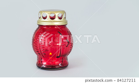 Candle lamp in Holy Saturday or orthodox Easter	 84127211