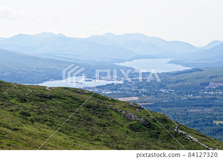 Views towards Fort William from Ben Nevis - Scotland Views towards Fort William from Ben Nevis - Scotland 84127320