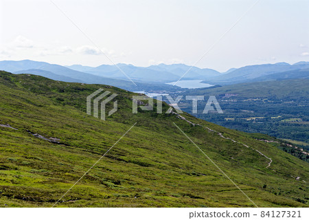 Views towards Fort William from Ben Nevis - Scotland Views towards Fort William from Ben Nevis - Scotland 84127321