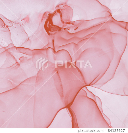 Delicate Liquid Marble. Acrylic Illustration. Art 84127627