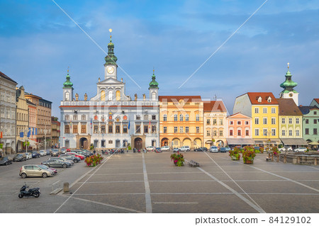 Historic town hall in Ceske Budejovice 84129102