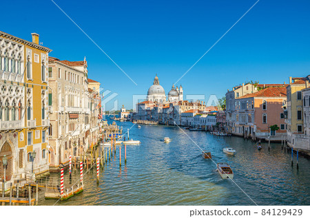 Venice cityscape with Grand Canal waterway in summer day 84129429