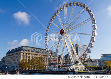 Belgium, Brussels, Ferris wheel, Place Poelaert Belgium, Brussels, Ferris wheel, Place Poelaert 84130453