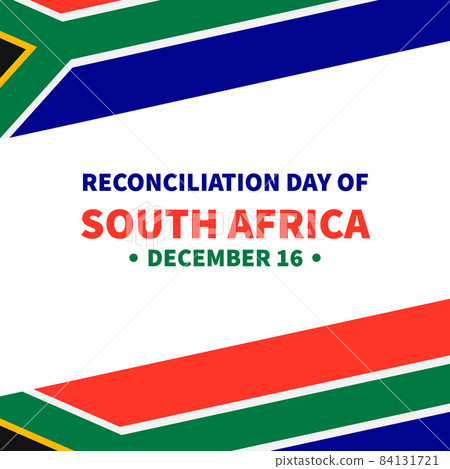 South Africa Reconciliation Day typography poster. National holiday celebrate on December 16. Vector template for banner, flyer, sticker, greeting card, postcard, etc. 84131721