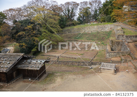 Historic site Kanayama Castle Ruins from the South Kuruwa toward Sannomaru 84132375