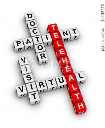 Virtual Visit Telehealth Doctor and Patient 84132916