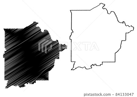 Talbot County, Georgia (U.S. county, United States of America, USA, U.S., US) map vector illustration, scribble sketch Talbot map 84133047