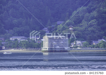 宮島嚴島神社大鳥居修復工程廣島縣廿日市市 84135760