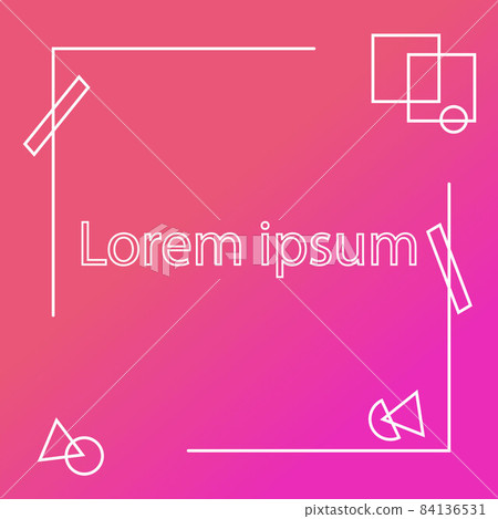 geometric line banner in square ratio for social media post 84136531