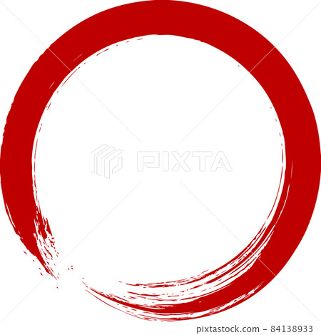 圓圈紅色畫筆字母 84138933