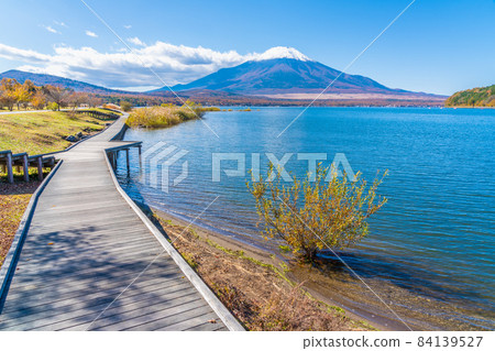 Lake Yamanaka and Mount Fuji 84139527