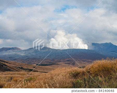 Lively Aso Nakadake crater Lively Aso Nakadake crater 84140648