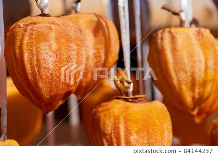 Autumn tradition, dried persimmon scenery 84144237
