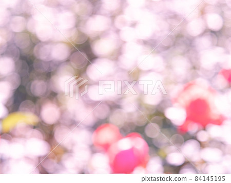 Background material: Reflection with polka dots Pink 84145195