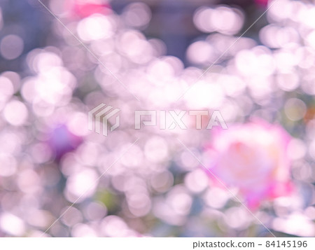 Background material: Reflection with polka dots Pink Background material: Reflection with polka dots Pink 84145196