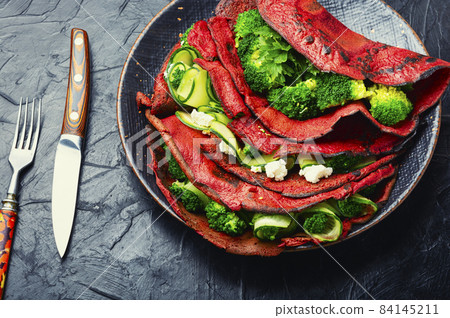 Pancakes from beetroot, vegetable flapjack Pancakes from beetroot, vegetable flapjack 84145211