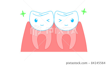 Two winking teeth Two winking teeth 84145564