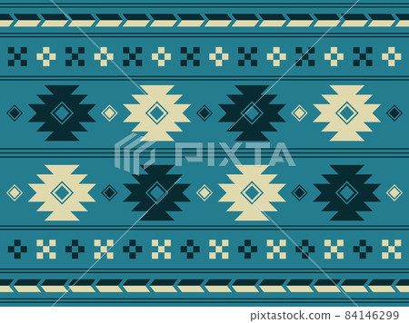 南美風情鄉土花紋背景素材 84146299