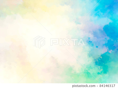 夢幻般的水彩淺藍色紋理背景 84146317