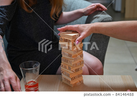 Jumbling tower with clipping path Jumbling tower with clipping path 84146488