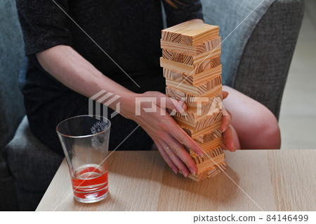 Jumbling tower with clipping path Jumbling tower with clipping path 84146499