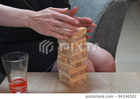 Jumbling tower with clipping path 84146502