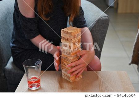 Jumbling tower with clipping path Jumbling tower with clipping path 84146504