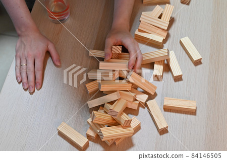 Jumbling tower with clipping path Jumbling tower with clipping path 84146505