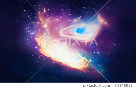 Cosmic galaxy space blue background concept Cosmic galaxy space blue background concept 84148051