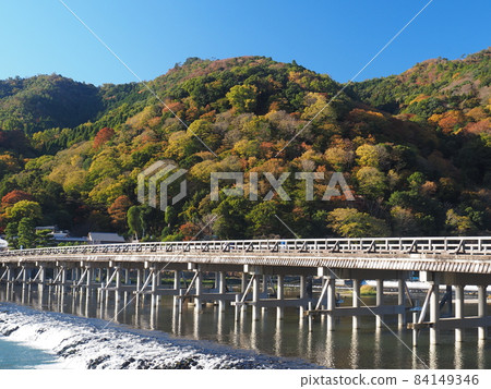 Kyoto and autumn leaves of Arashiyama and Togetsukyo 84149346