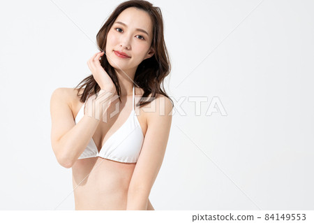 Portrait of a woman in a swimsuit 84149553