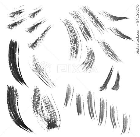 A set of soft lines written with a brush 84150270
